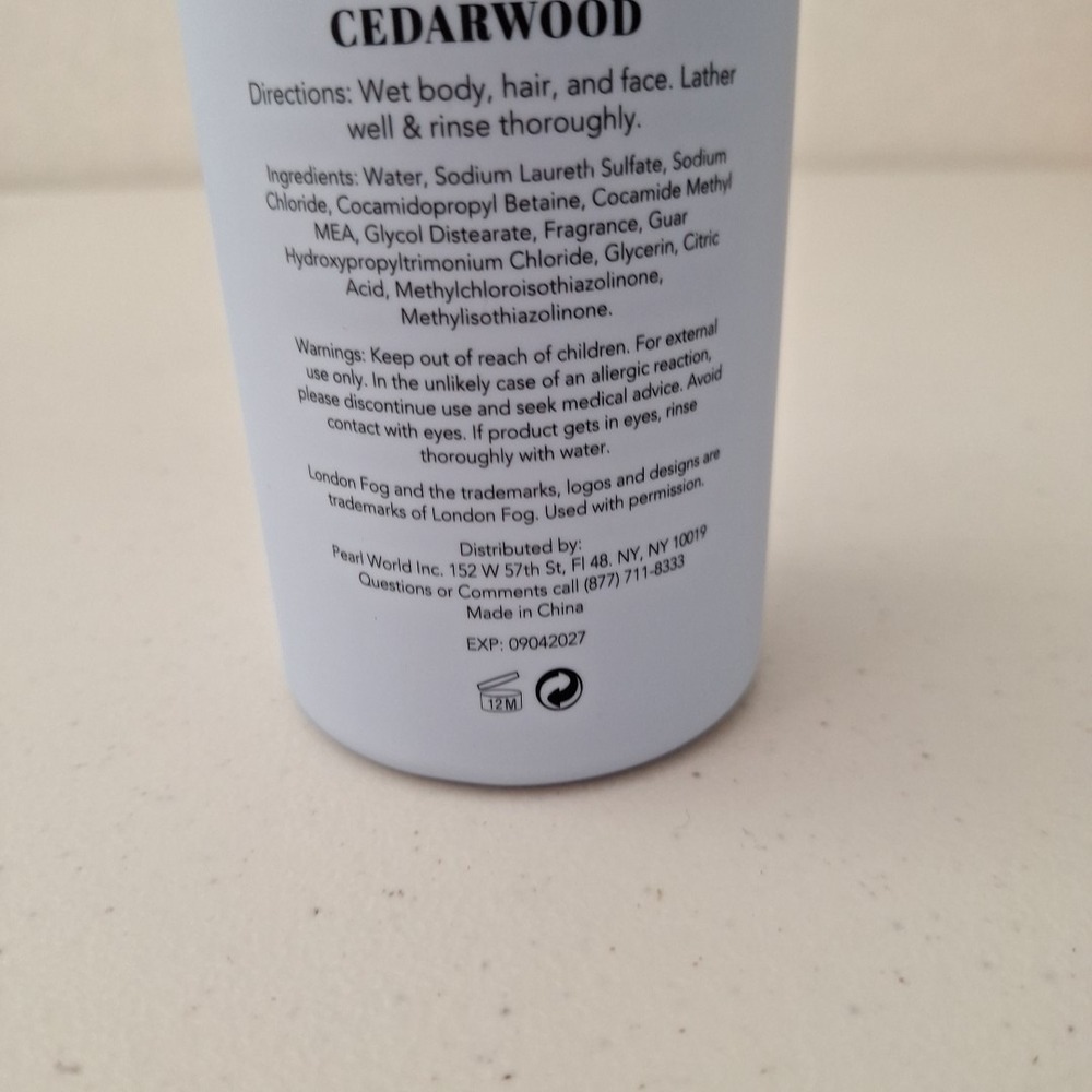 DISCONTINUED‎ London Fog Supply Co. BLUE MUSK & CEDARWOOD 3-in-1 Wash NEW - Picture 10 of 10